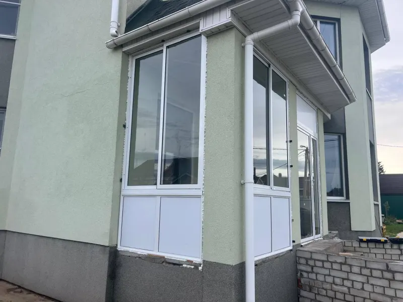 Холодное остекление 14 м², дер. Бурцево