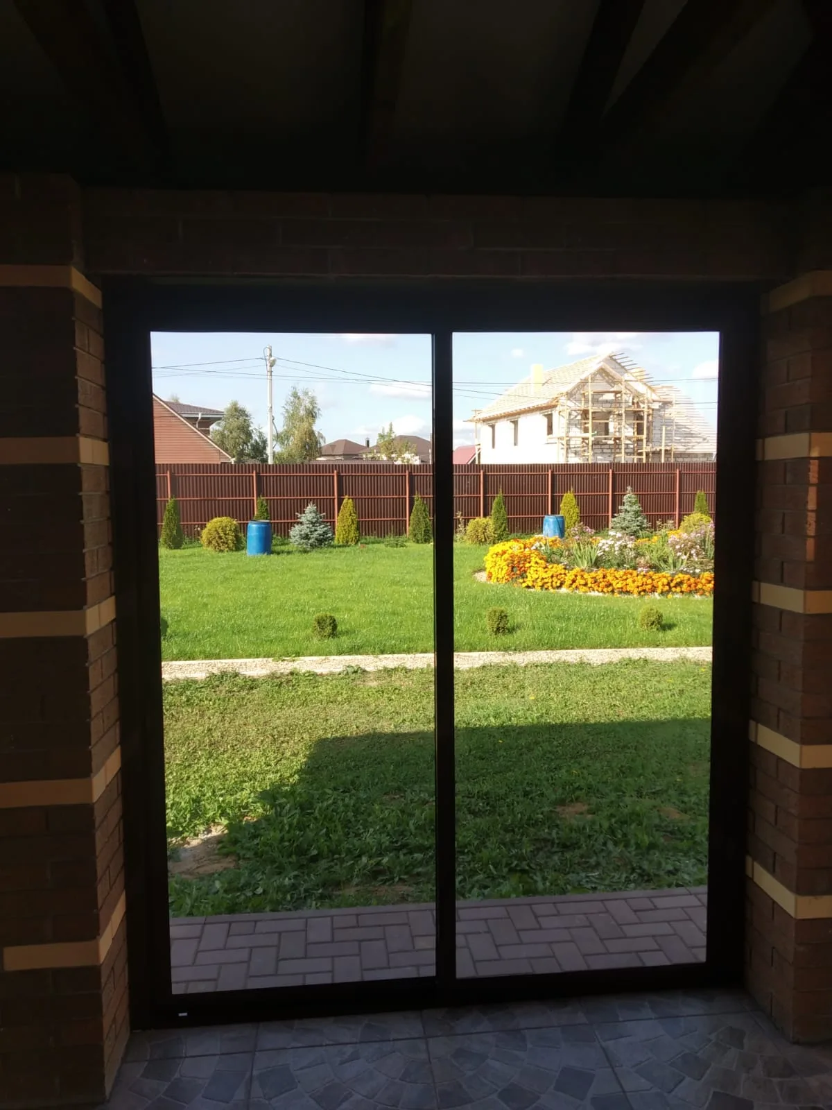 Холодное остекление 18 м², дер. Соболиха — фото 1
