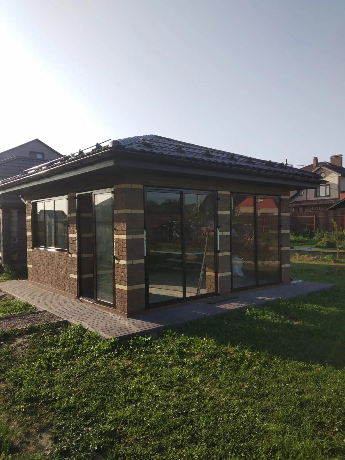 Холодное остекление 18 м², дер. Соболиха — фото 6