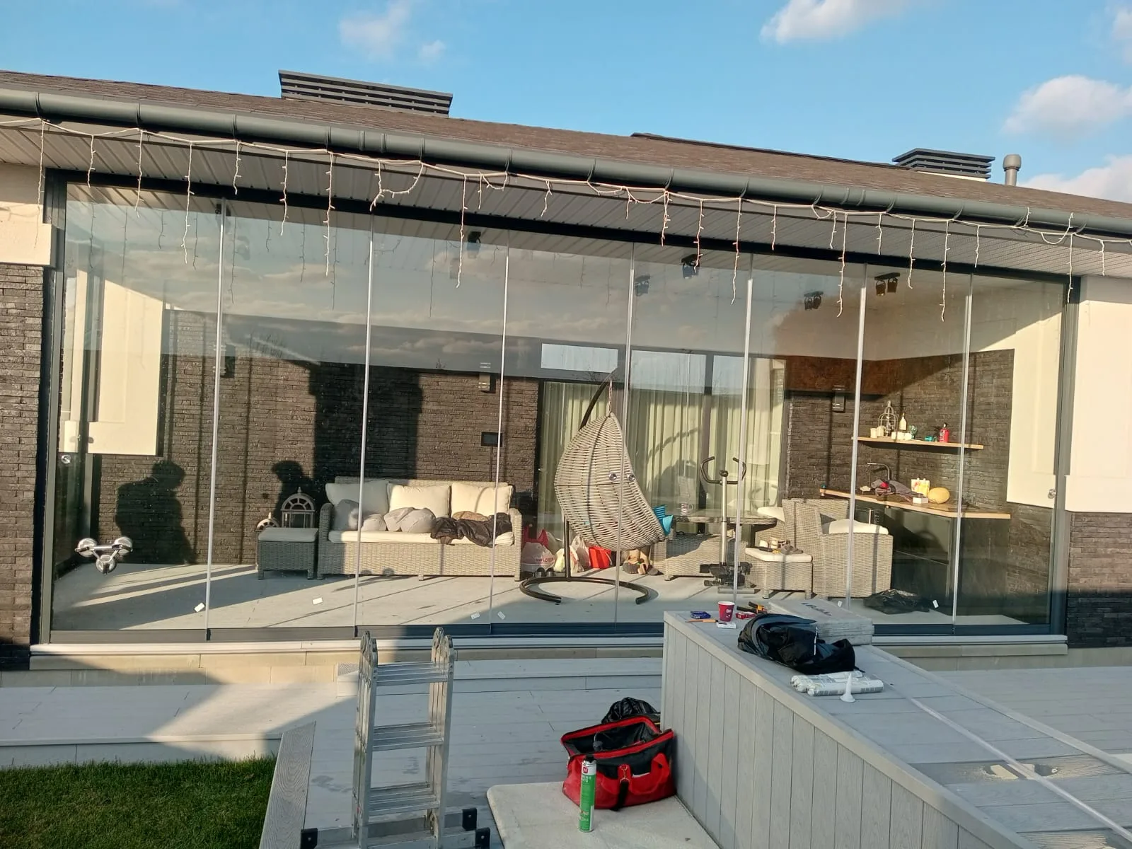 Безрамное остекление 30 м² OPTIMA Slide, Новоподклетное — фото 2