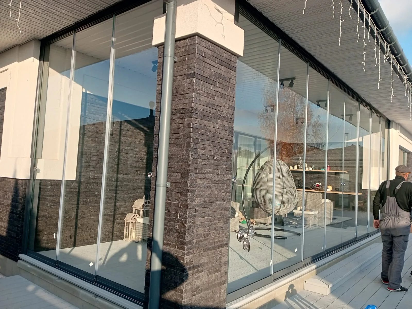 Безрамное остекление 30 м² OPTIMA Slide, Новоподклетное — фото 3