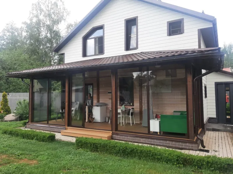 Холодное остекление 30 м², пос. Загорянский