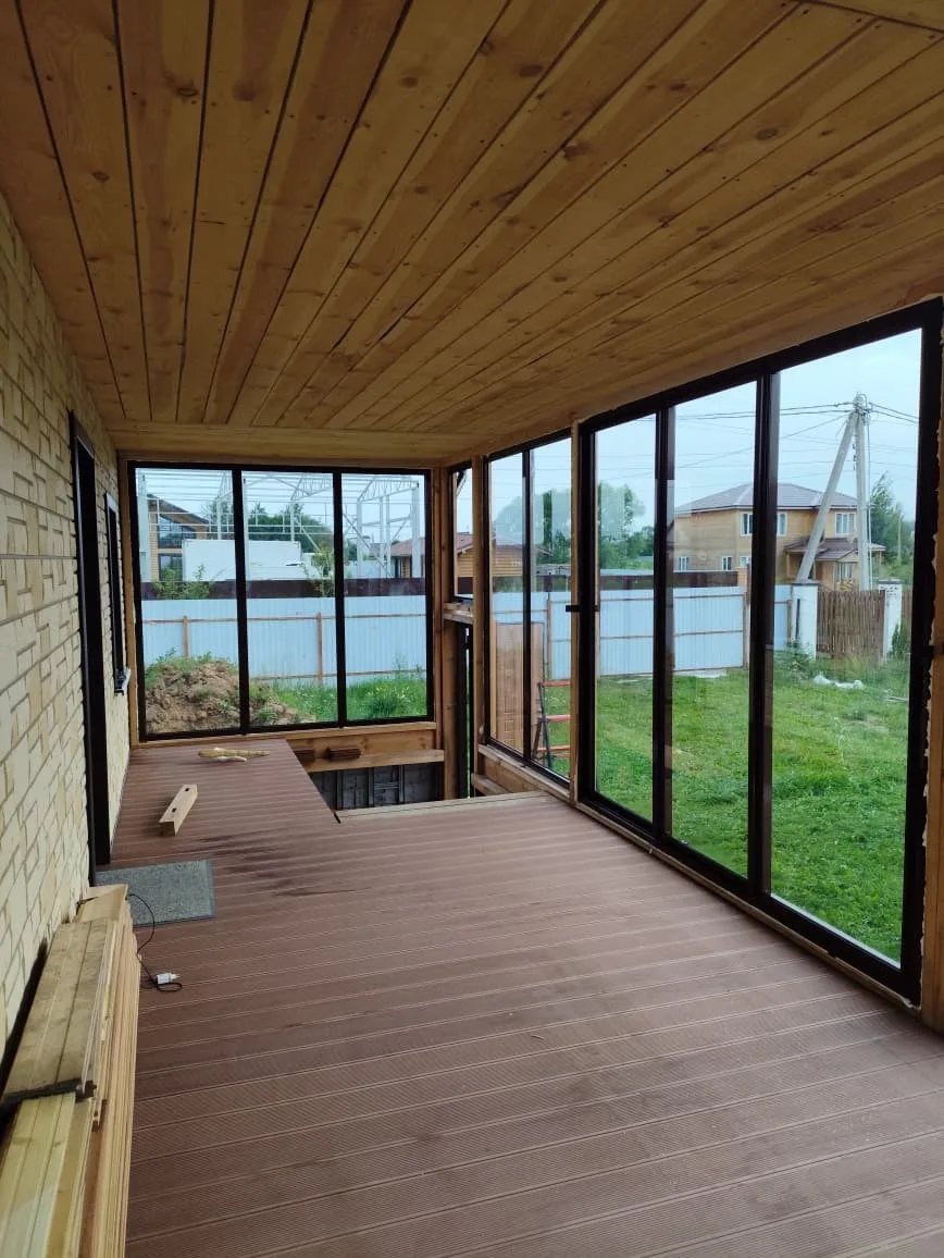Холодное остекление 32 м², Волоколамский р-н — фото 7
