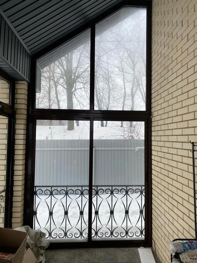Холодное остекление 38 м², с. Растуново — фото 1