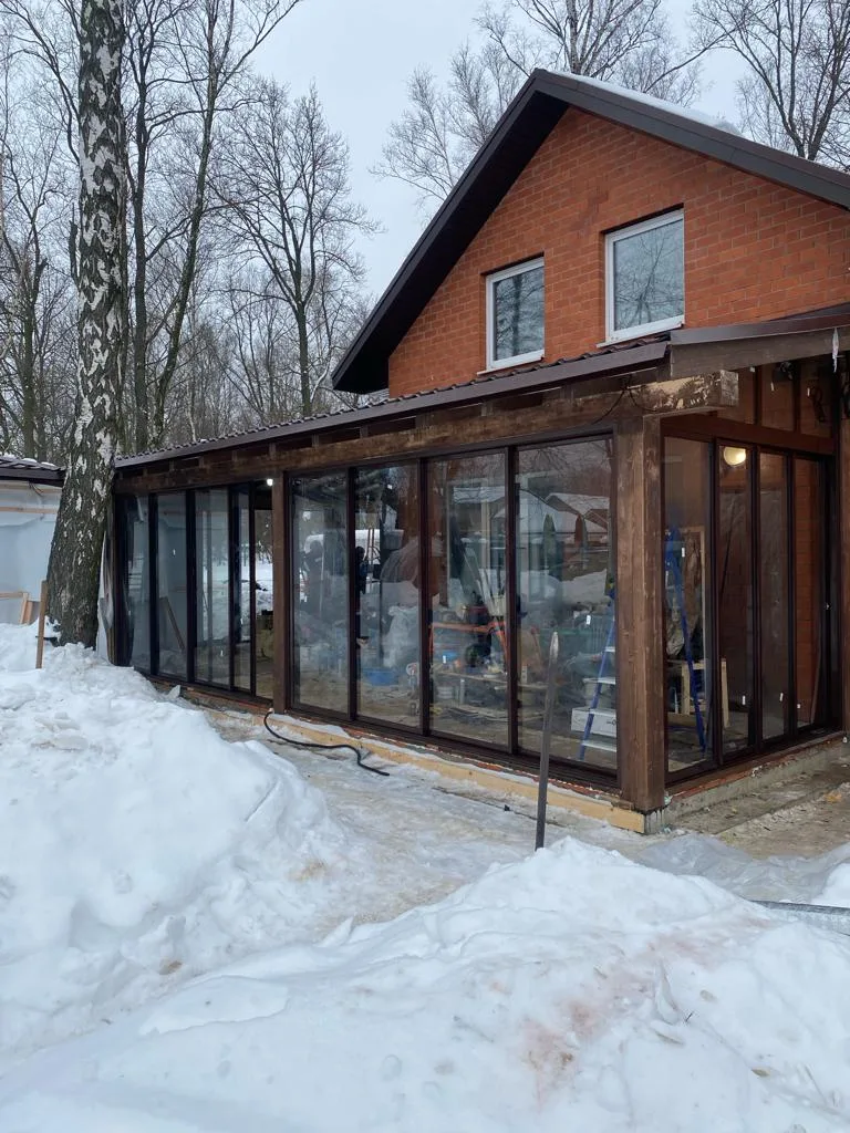 Холодное остекление 54 м², дер. Марьино-2